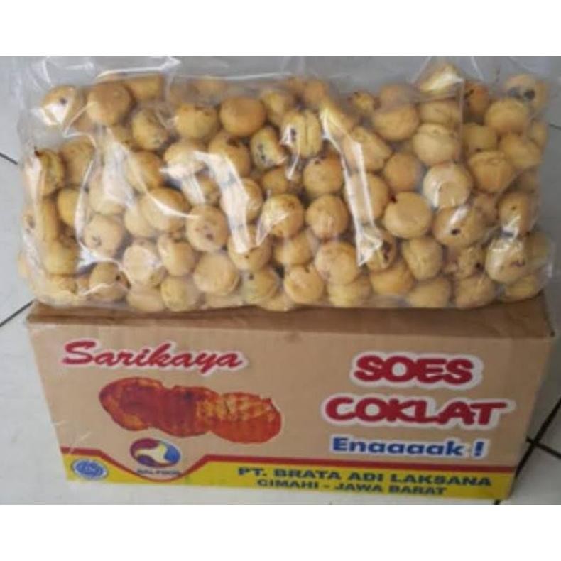 

Snack Soes Mini Coklat Lumer Sarikaya 2 Kg Enak Sekali / Kue Sus Cokelat / Jajanan Coklat Enak