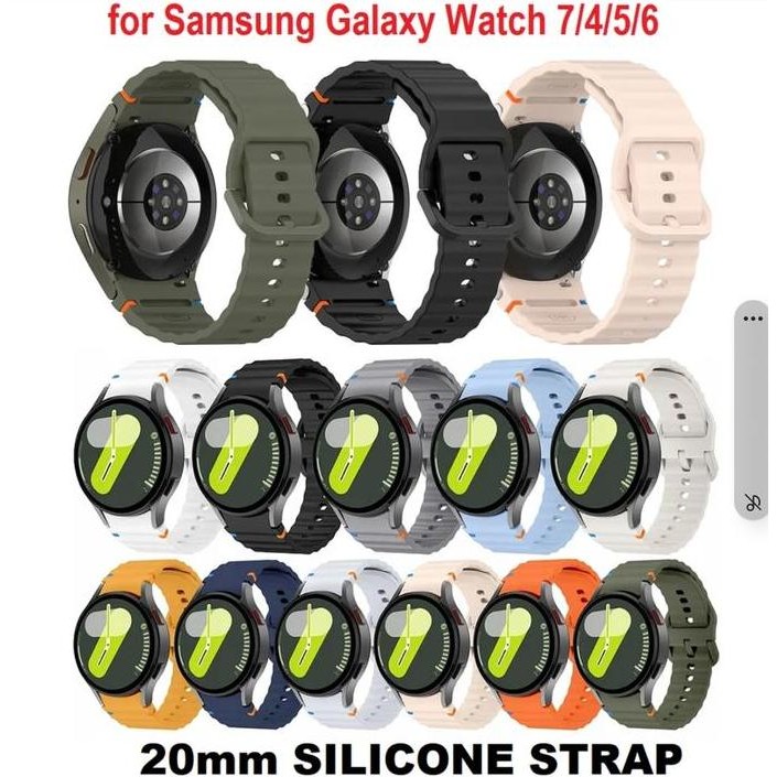 Ori - Strap Silicone Samsung Galaxy Watch 7 / 6 / 5 / 4 40Mm 44Mm Classic 42Mm 46Mm