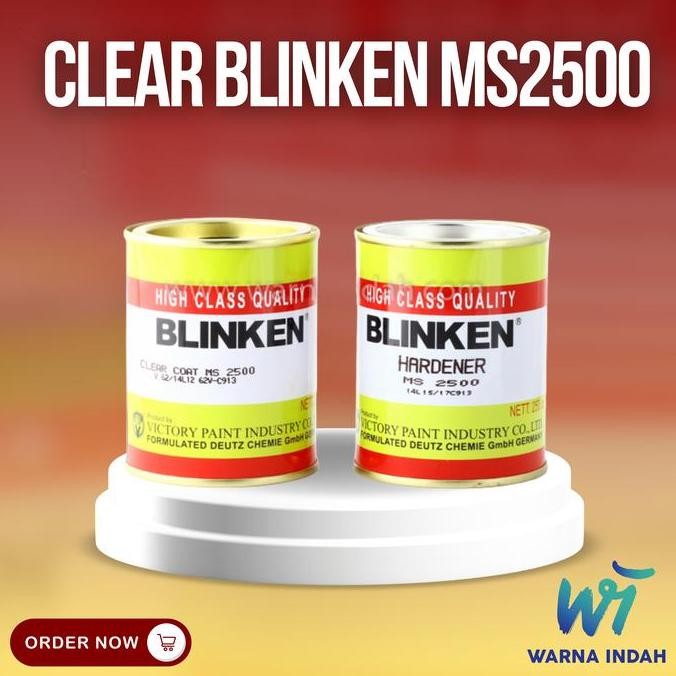 Sale Blinken MS2500 Clear Coat Cat Vernish Mobil Transparan Pelindung Akhir