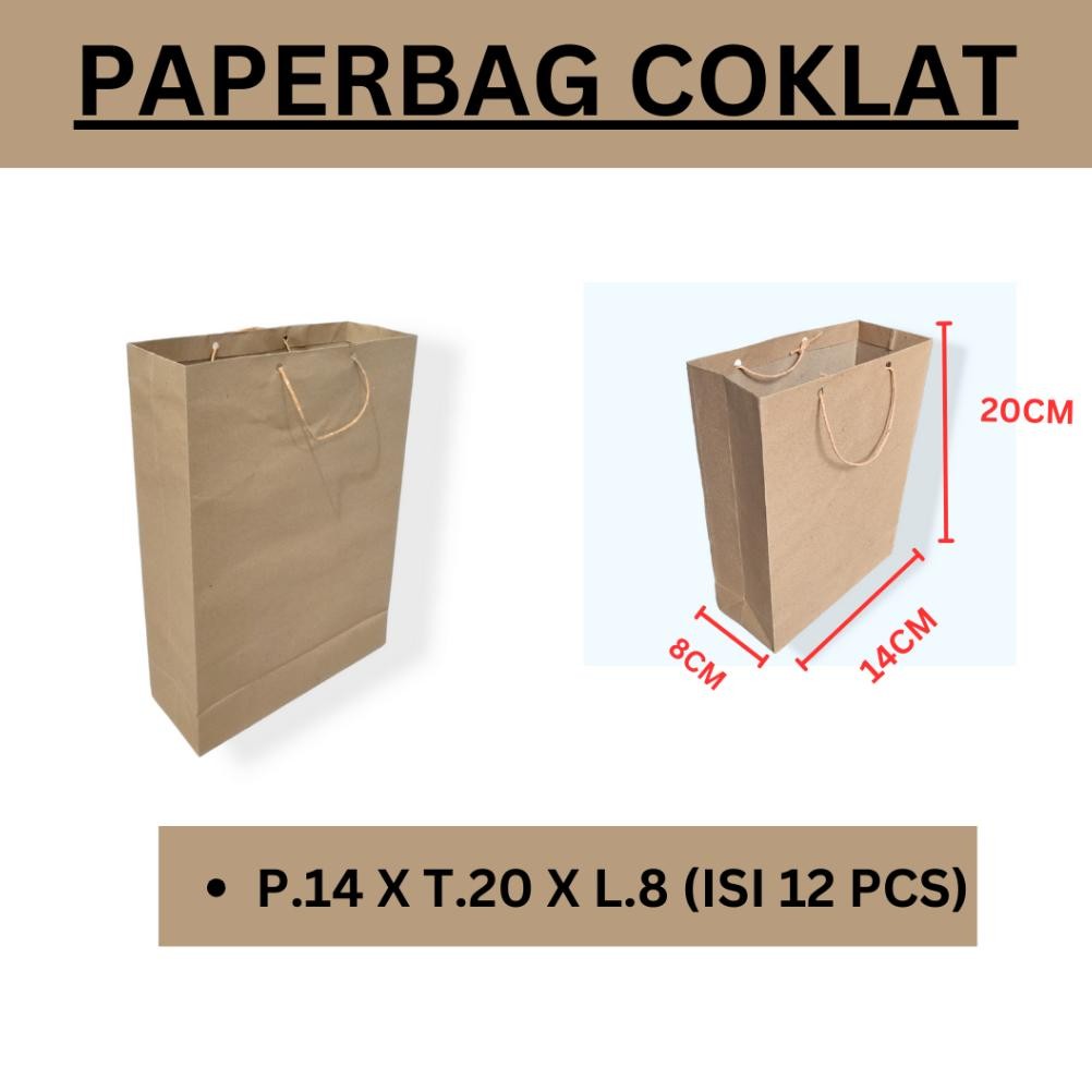 

ukd-23 wes-24 Paperbag Polos Coklat Uk 14x20 - 15x25 - 20x25 - 25x35 - 30x40, Paper Bag Batik / Paper Bag Buku, Paper Bag Folio, Tas Kertas, Tas Souvenir Terlaris Terlaris