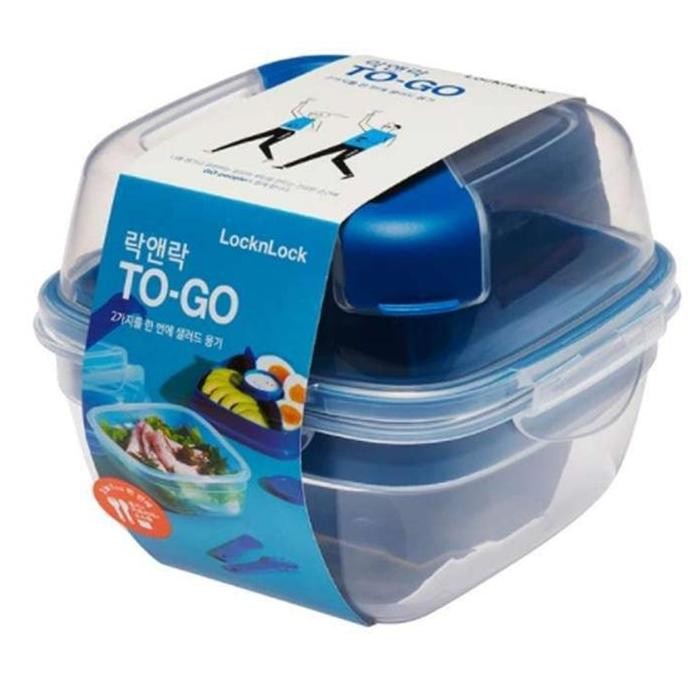 Locknlock Exclusive Kotak Makan Salad To-Go 950Ml - Hsm8440