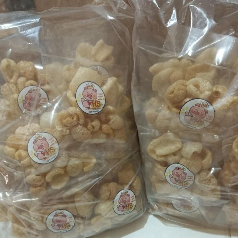 

Kerupuk / Krupuk Kulit Babi Premium Hs Ball Isi 20 Bks