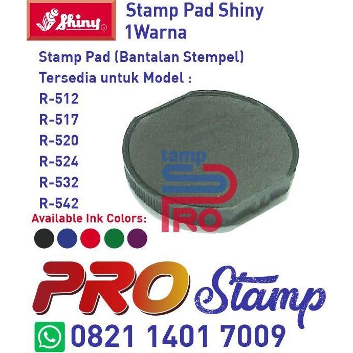 

TERBARU SHINY REPLACEMENT INK PAD R-512 R-520 R-524 R-532 R-538 R-542 STEMPEL