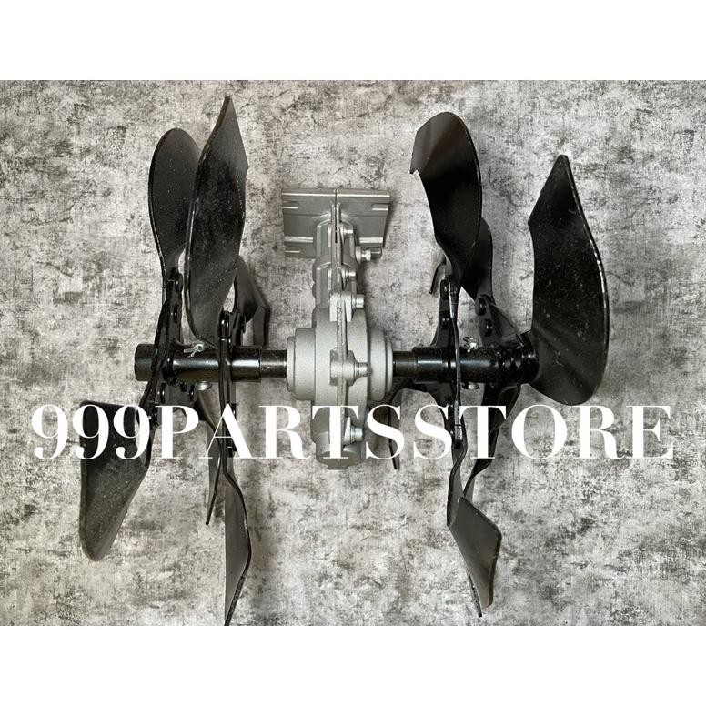 Terlaris Mini Tillermodel Kipas  Head Cultivator Cakar Penyiang Gulma Kepala Mesin Bajak Tanah Rumpu