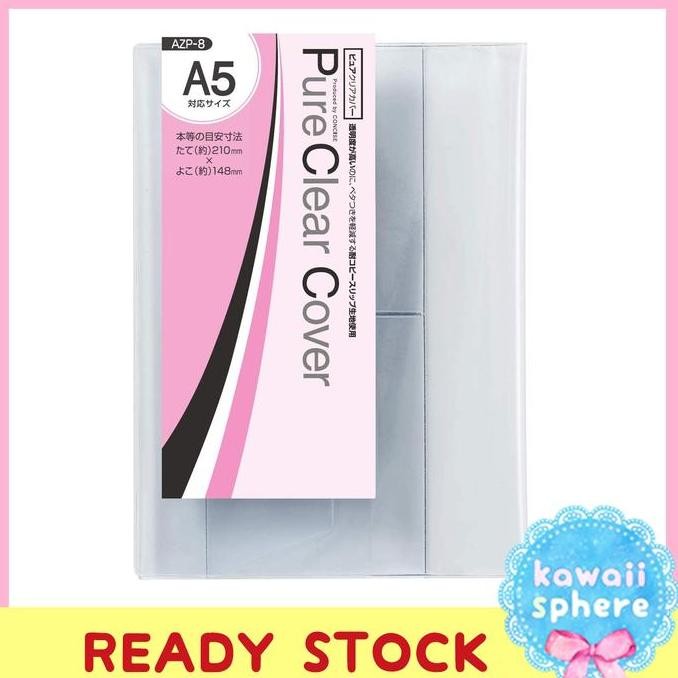

Sale! Cover Buku Transparan A5 Pure Clear PVC Book Cover Ukuran A5 Ready Stock