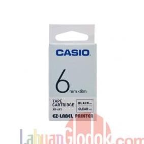

Sale! Label Printer XR-6X1 6mm Hitam Tinta Clear Label Tape