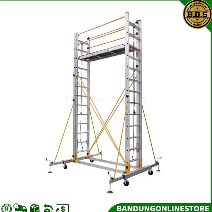 ready Original Krisbow Tangga Scaffolding Multifungsi Aluminium 6.85 Meter