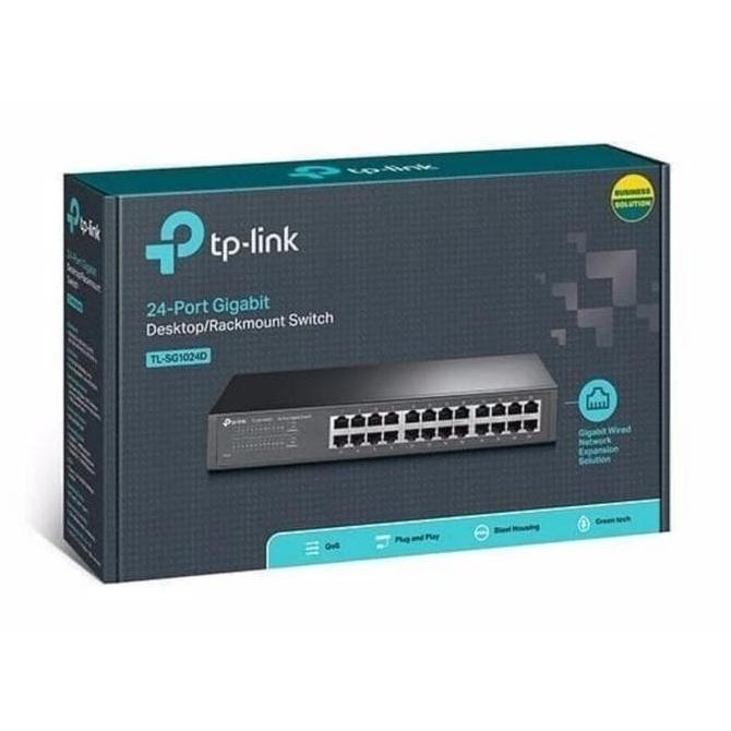 Tplink Switch Hub 24 Port Gigabite Sg1024D New Stok