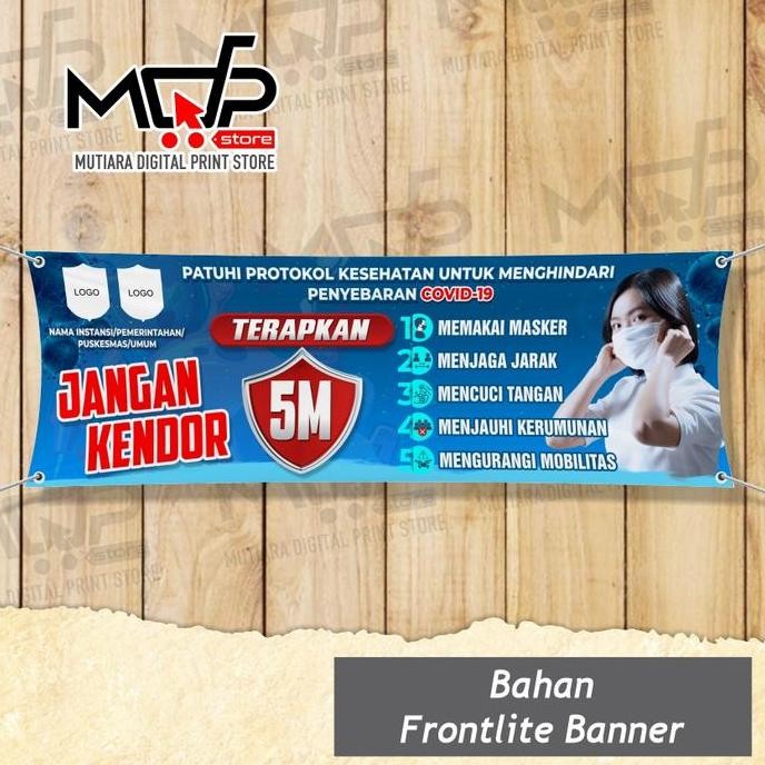 ready SPANDUK BANNER 5 X 1 PROKES TERAPKAN 5M PROTOKOL KESEHATAN COVID19