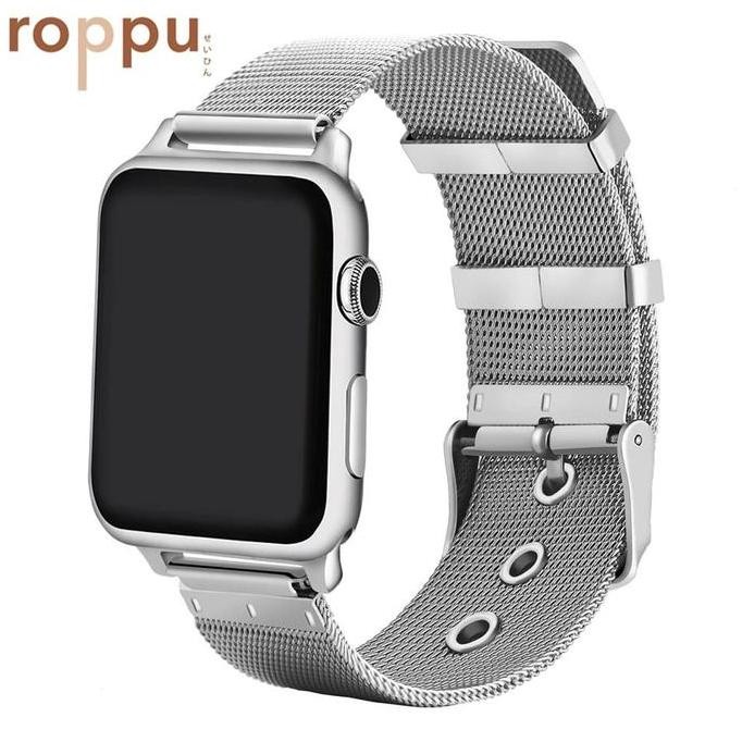 Ori - Strap Stainless Roppu With Buckle For Apple Watch Series 1-4 - Tali Jam Rantai