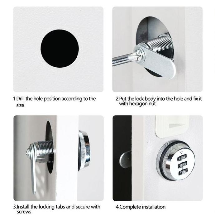 Kunci Kombinasi 3 Digit Kunci Loker Password Kombinasi Tiga Digit