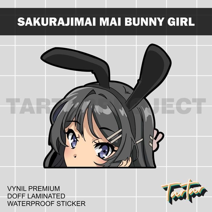 

Apg Sticker Stiker Vinyl - Peeker Anime Sakurajima Mai Bunny Girl