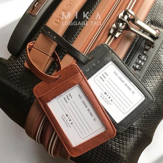 LUGGAGE TAG SYNTHETIC LEATHER / GANTUNGAN IDENTITAS NAMA KOPER