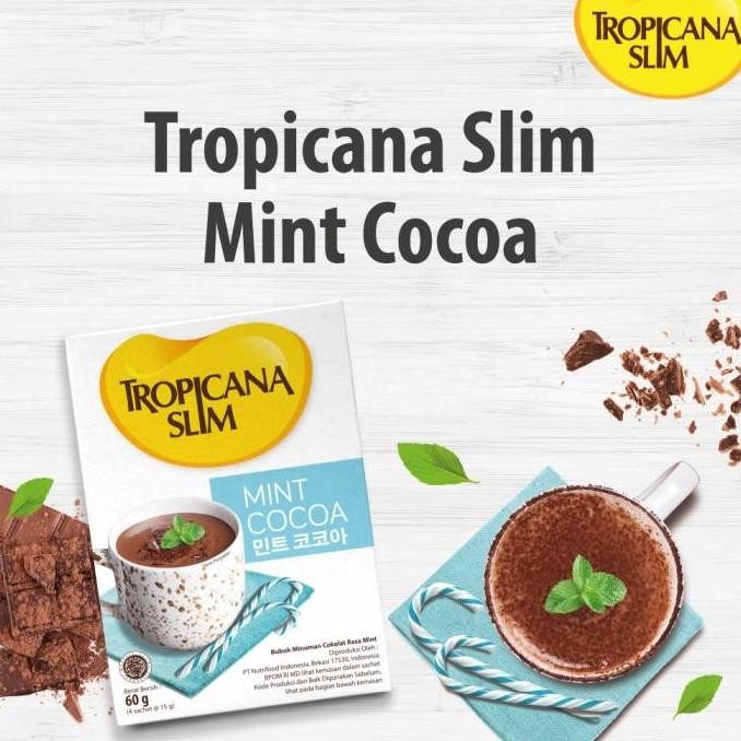 

LM Tropicana Slim Mint Cocoa (10 Sch) - Minuman Cokelat Bebas Gula