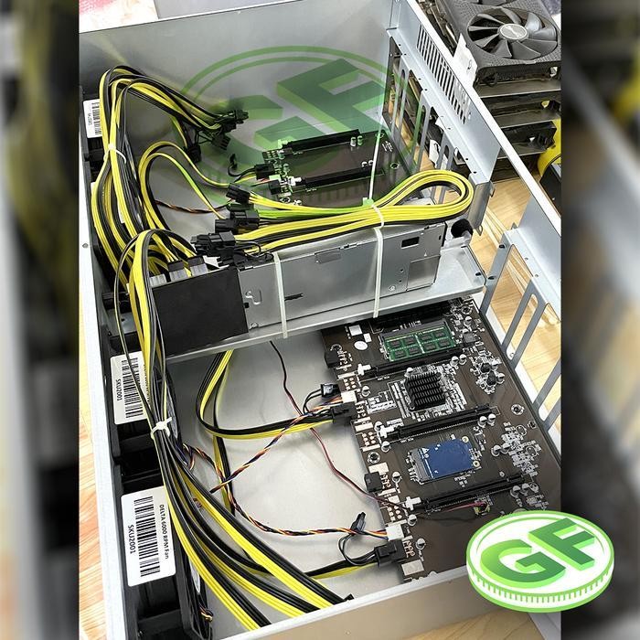 DS Mining Rig Case BTC65 with CPU & PSU - Casing GPU Mining Riserless