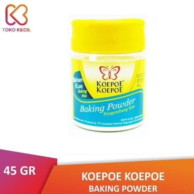 

LM [BTL] Koepoe Koepoe Baking Powder 45 GR | Pengembang Kue Kupu Kupu