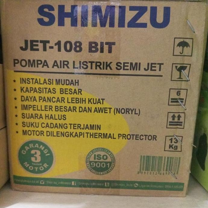 Pompa Air Shimizu Jet 108 Bit/Shimizu Pompa Air Listrik Semi Jet