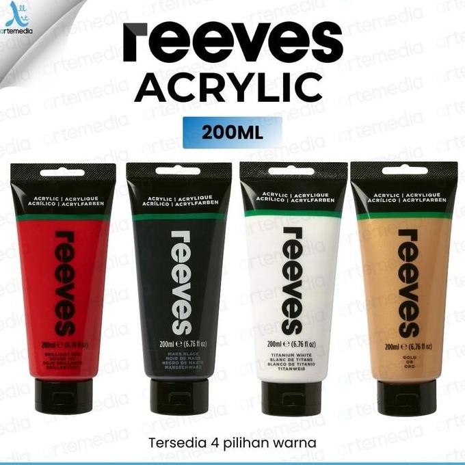

TERBARU Cat Akrilik Reeves Artists 200ml Acrylic Color Paint HOT SALE!