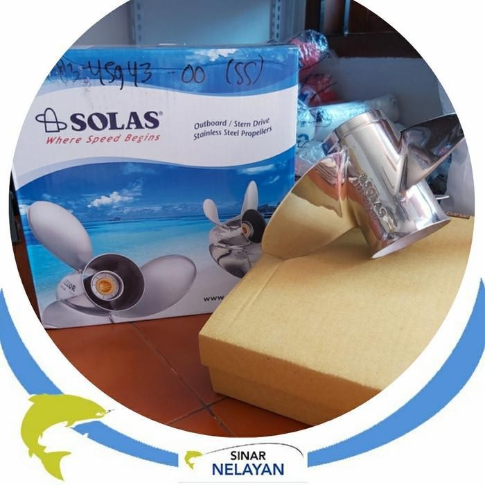 Propeller/Baling Mesin Tempel Yamaha 15Pk Ukuran 11 In Stenlis Solas Original Dan Terpercaya