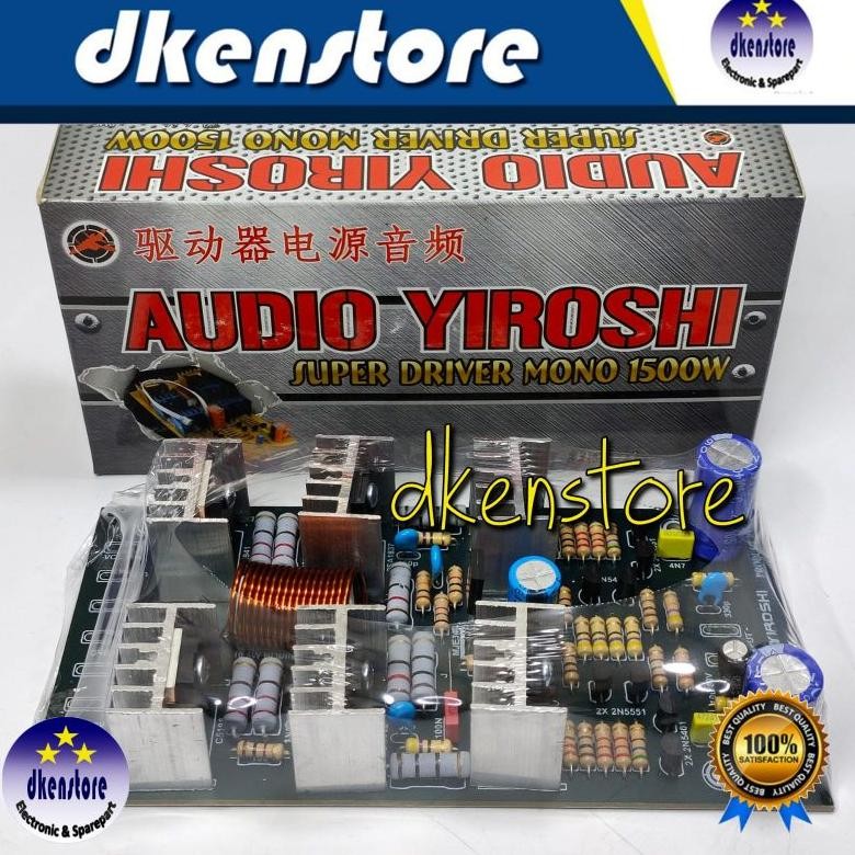 KIT POWER AUDIO YIROSHI SUPER DRIVER MONO 1500watt BME 1500W DiM