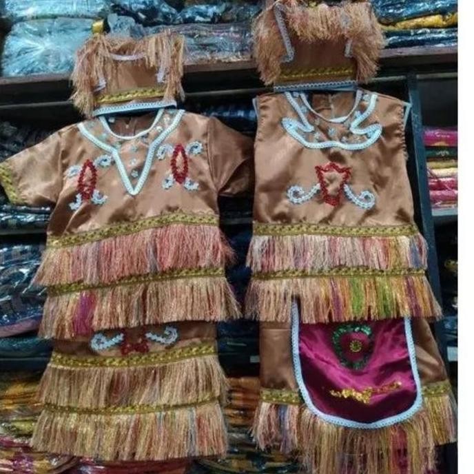 Baju Adat Papua Anak Tk - Sd / Pakaian Adat Papua / Baju Papua