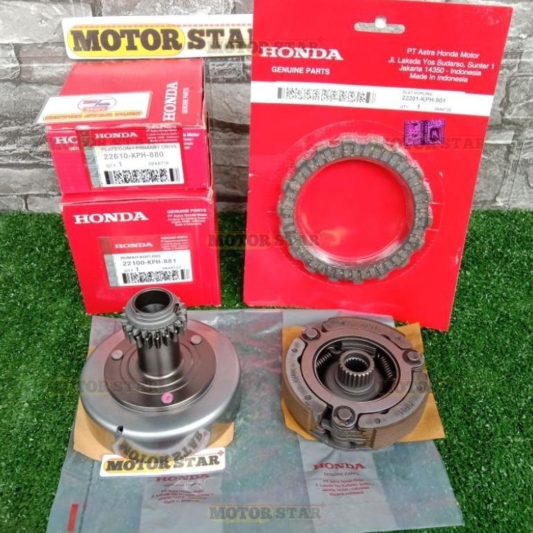 Paket Lonceng Mangkok Ganda Assy+Kampas Kopling KARISMA SUPRA X 125 BATMAN SUPRA X125 KARBU