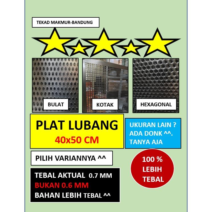 Plat 40x50 - Plat Besi Ram Speaker -  Ram Grill Plat Lubang - Ram Grill Box Sound DiM