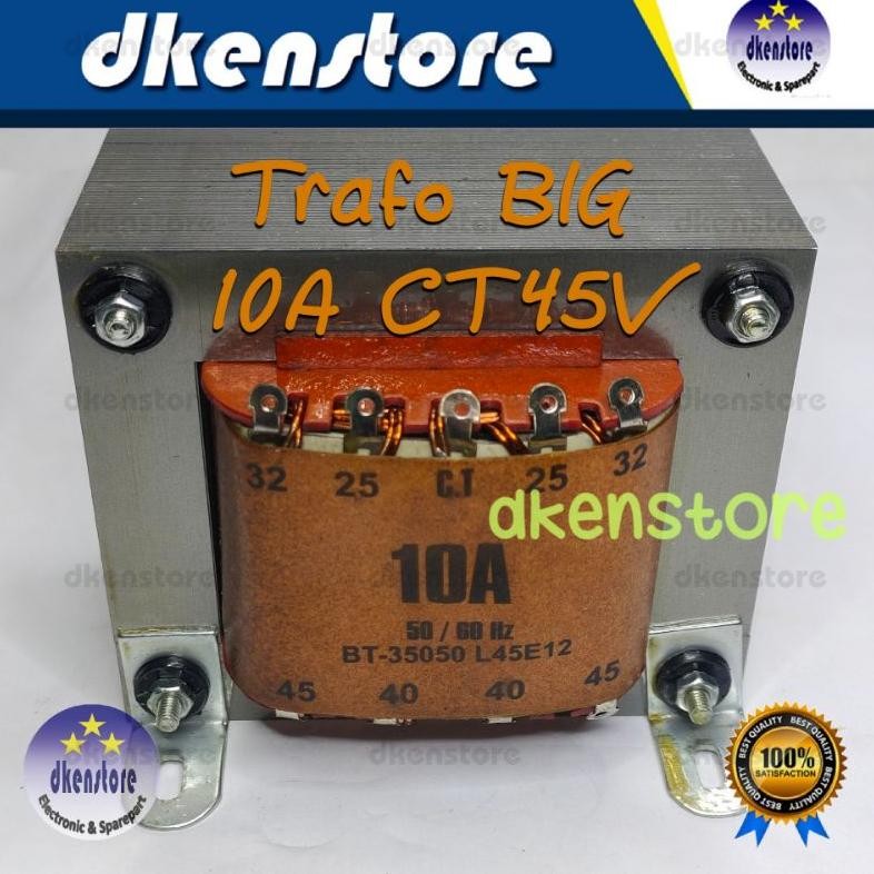 Trafo BIG 10A CT45V Murni 10ampere CT 45volt 32 Volt 32V DiM