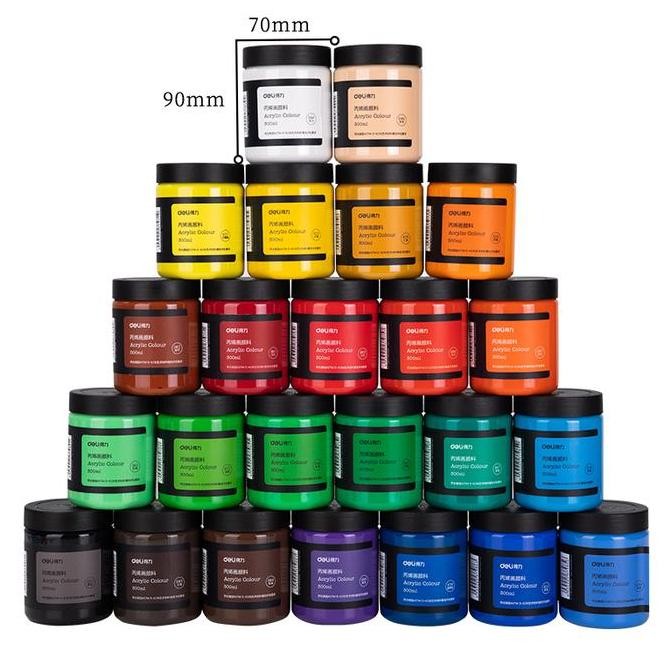 

TERBARU Deli Acrylic paint / Cat Akrilik Isi 300ml Hasil Warna Terang 73875 BISA GRAB!