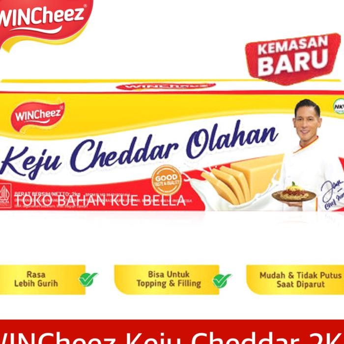 

Keju Wincheez Cheddar 2Kg Cheese Regular