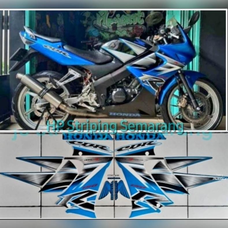 Striping Honda CBR 150 Old Cbu th 2006 Biru