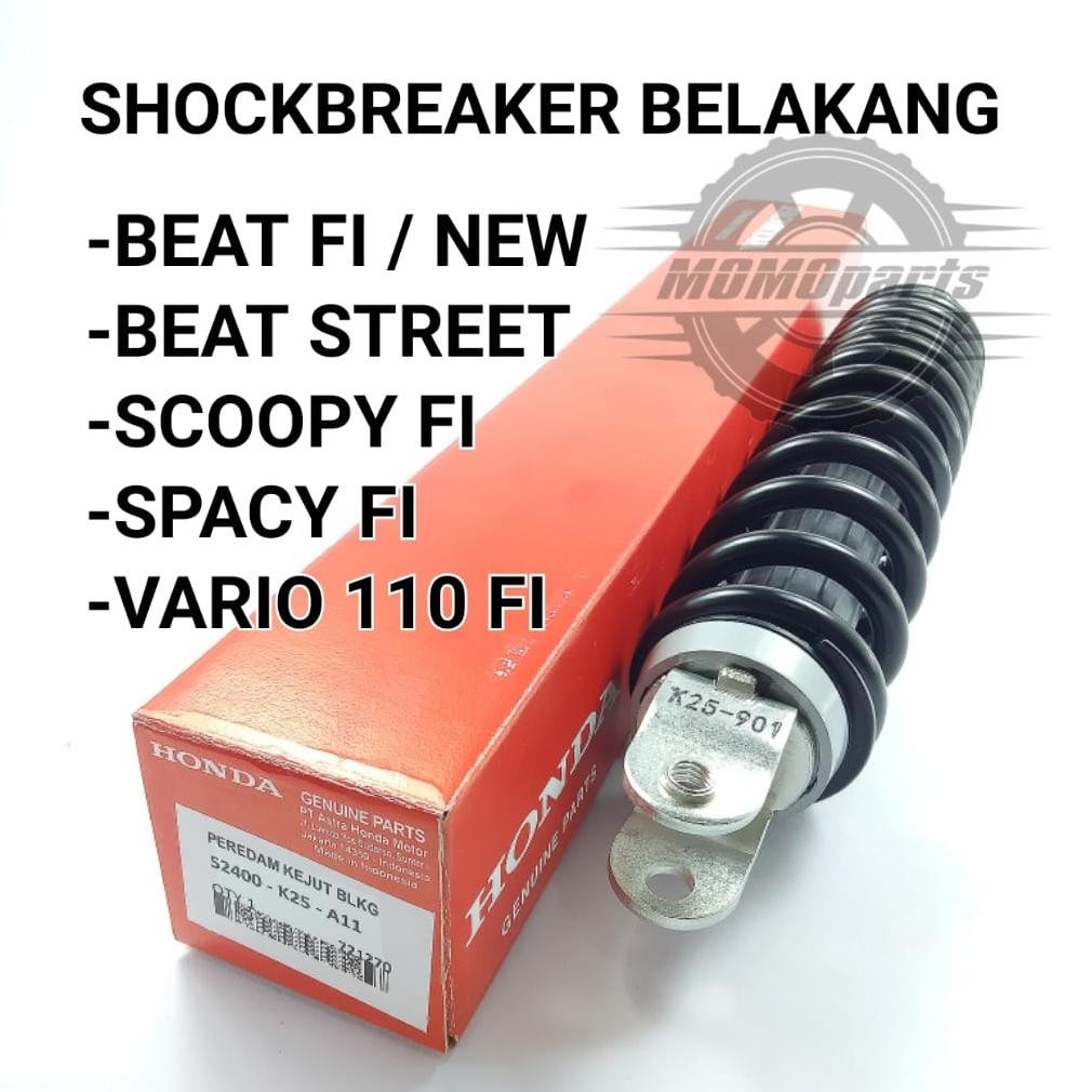 ORIGINAL SHOCKBREAKER BELAKANG MOTOR HONDA BEAT FI NEW BEAT STREET BEAT POP SCOOPY FI SPACY FI VARIO