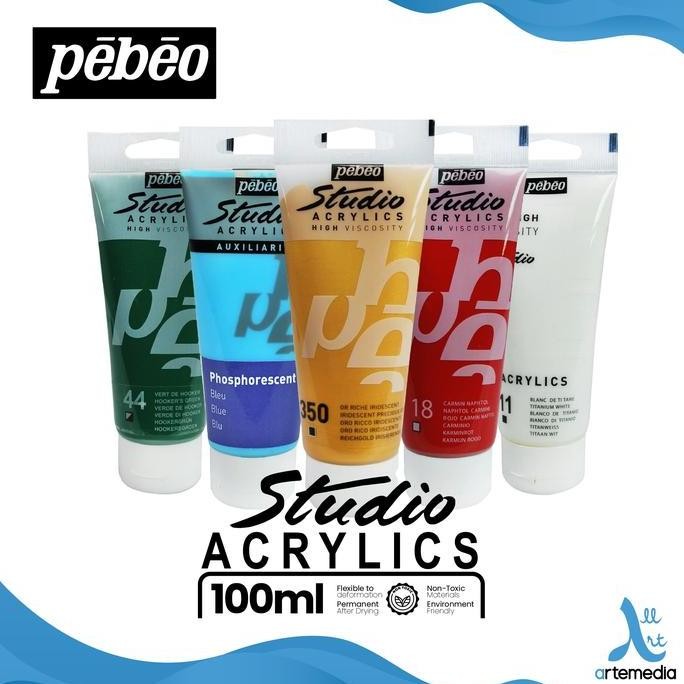 

TERBARU Cat Akrilik Pebeo Studio Fine Acrylic 100ml Paint Color - 02/02 BISA GRAB!