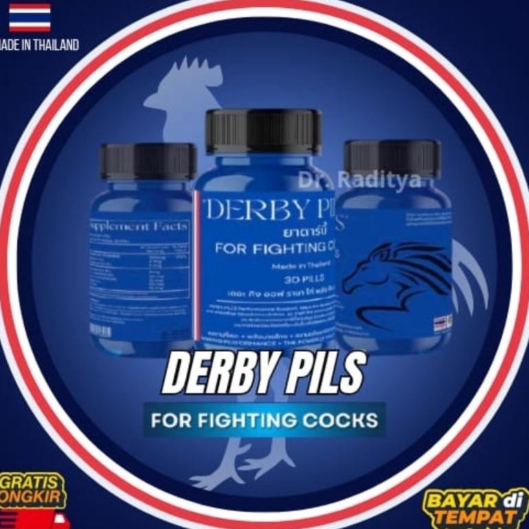 NEWW DERBY PILLS DOPING AYAM ADUAN - Import Thailand 100% Original Obat ayam aduan, obat doping taji