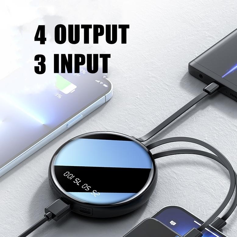 Salt Mini Power Bank Fast Charging Kapasitas Nyata Powerbank Pawer Bank Original 100% Ori 20000Mah 3