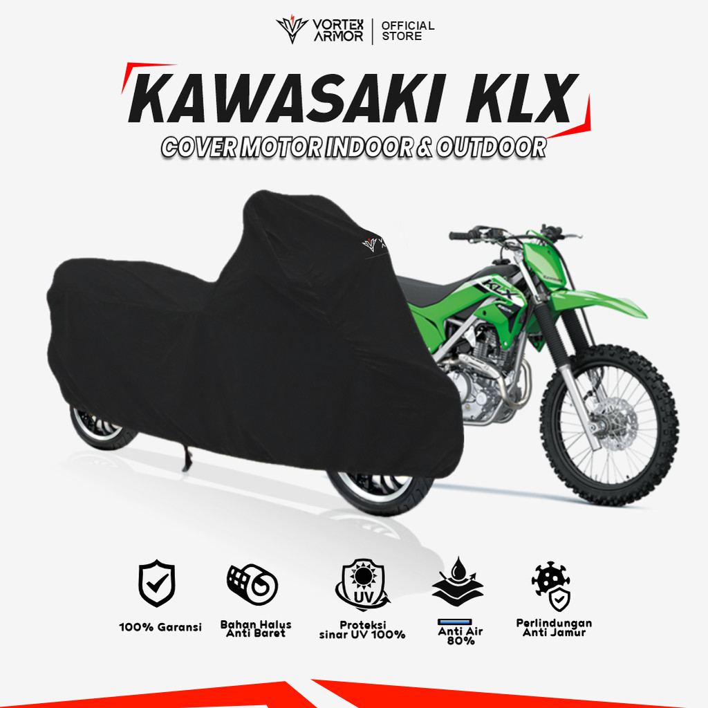 Cover Motor Kawasaki KLX All type / Sarung Motor KLX 150 200 250 / Tutup Kawasaki KLX