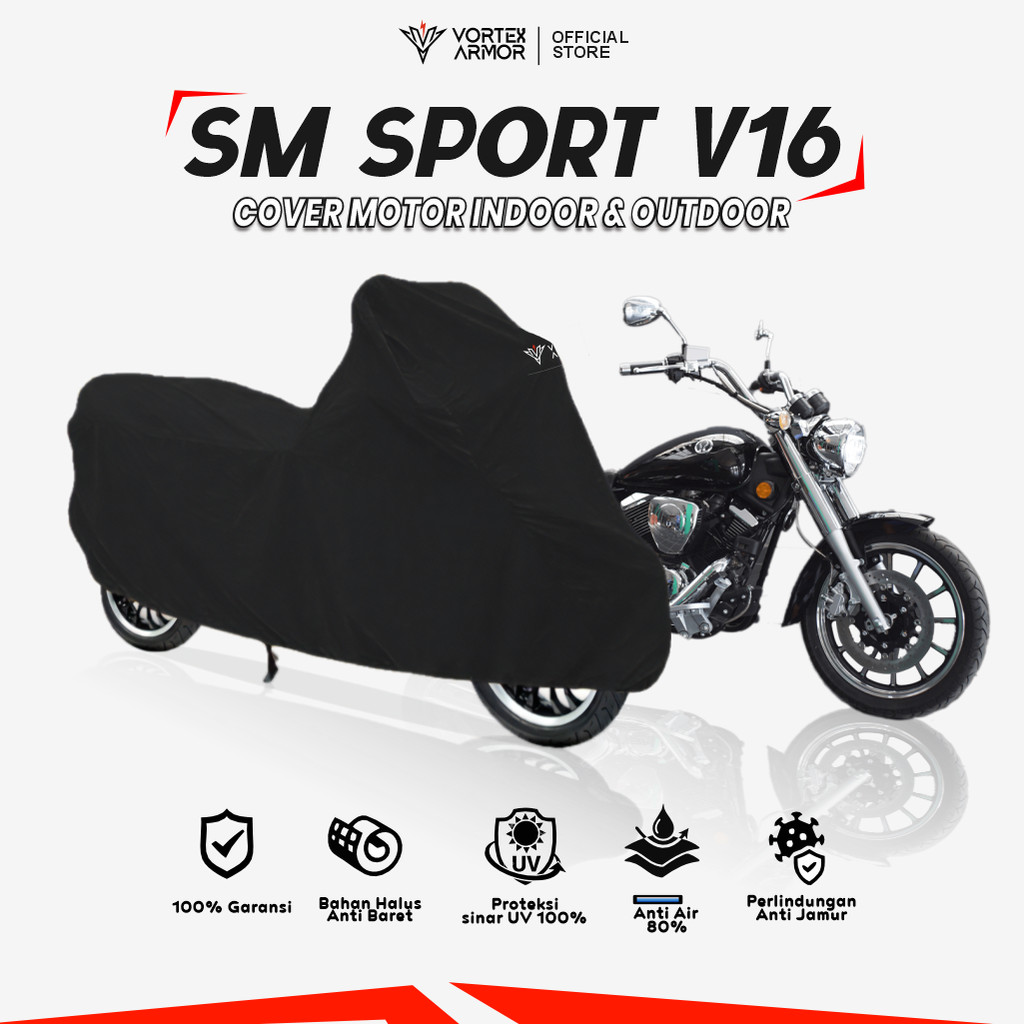 Cover Motor SM Sport V16 / Sarung Motor V16