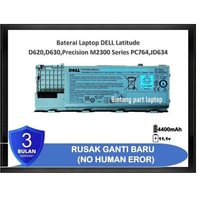 Diskon Baterai Laptop Dell Latitude D620 D630 Jd634 Original Battery