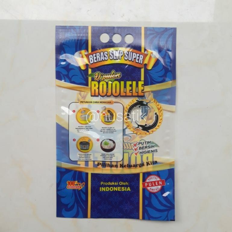 Termurah 100Pcs Kemasan Plastik Laminasi Beras Rojolele 2,5Kg / 2,7Kg / 3Kg Sd-5
