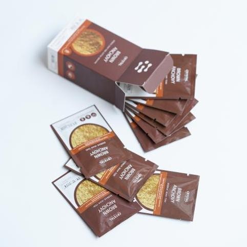 

Crystal of the Sea - (1 Box of 10 Sachets 4gr) Brown Anchovy Powder / Bubuk Ikan Teri Jengki / Ikan Billis HS