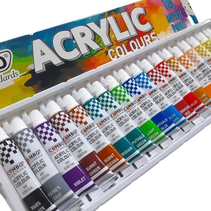 

TERBARU Cat Akrilik 18 Warna / Acrylic Colours Painting / Cat Lukis Akrilik premium