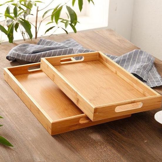 nampan besar ukuran 30x50 cm nampan kayu besar NHS