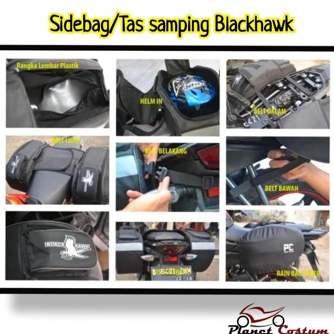 Tas Motor Blackhawk Box Samping Touring Nmax Xmax Pcx Aerox Lexi Termurah