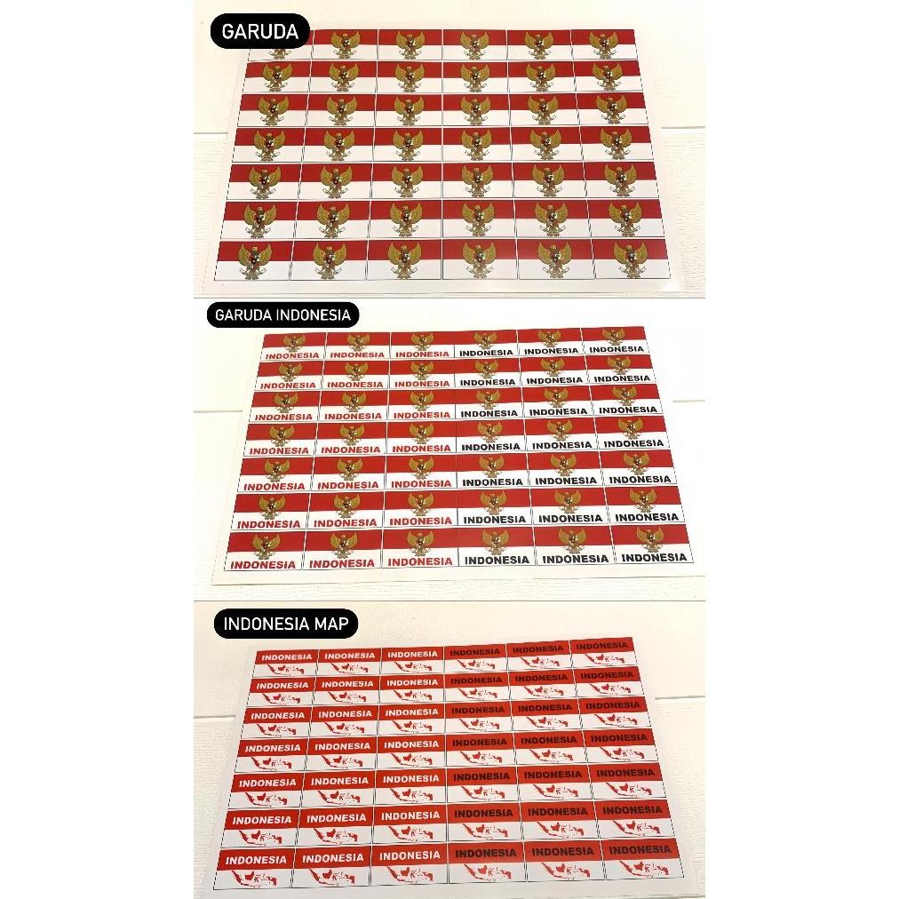 

Fb-4 (Perlembar) Bendera Stiker Pipi Merah Putih Support Hut Ri