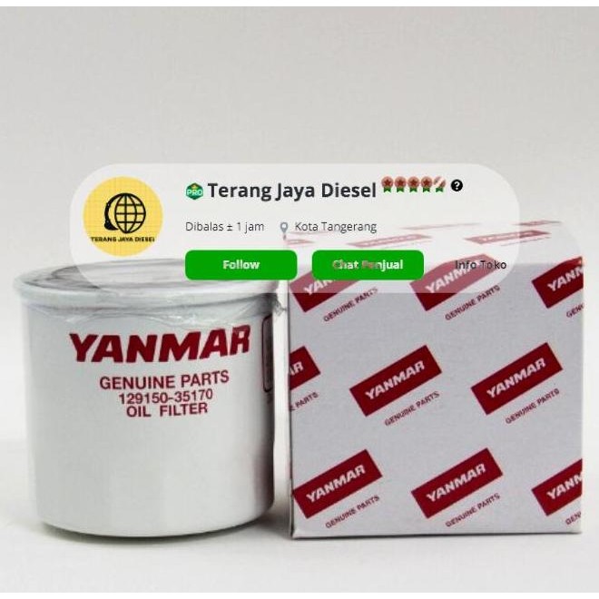 FILTER YANMAR 129150-35170 129150 35170
