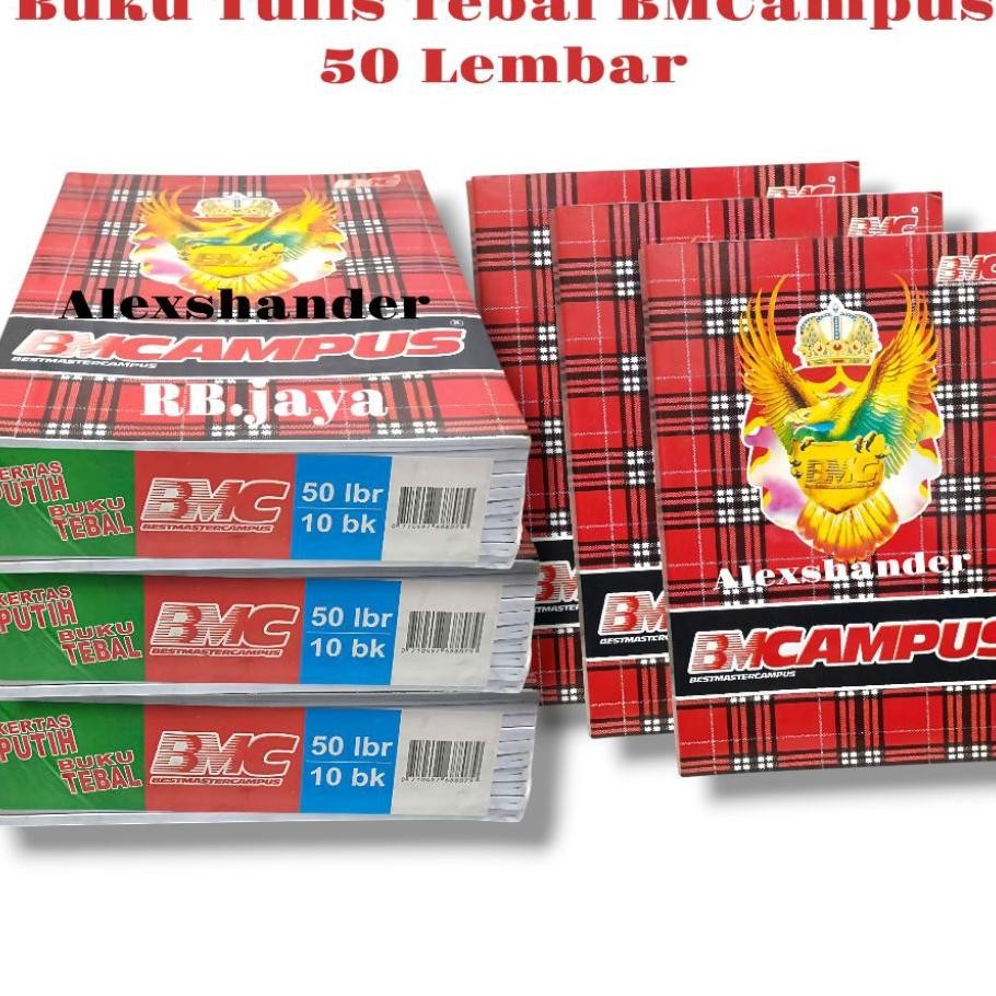 

1 Pa Isi 10 Pcs Buku Tulis Bmcampus 50 Lembar Ukuran Besarboxy