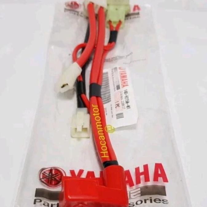 ASLI KABEL AKI SOKET BENDIK RUMAH SKRING MIO SMILE SPORTY MIO SOUL FINO MOTOR ORIGINAL