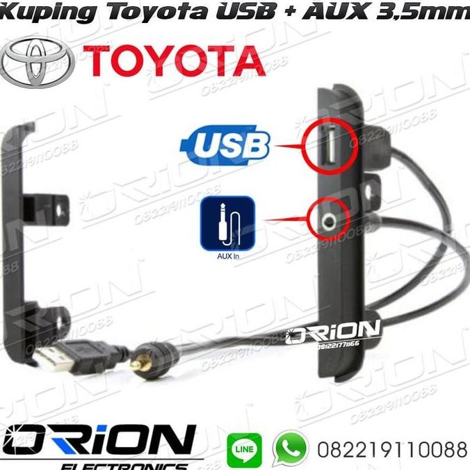 FRAME KUPING USB AUX TOYOTA | EAR BRACKET FRAME MOBIL USB AUX OEM STOK TERBATAS