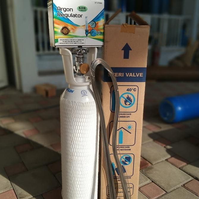 Paket komplit alat las Tig argon stainless manual dengan las listrik