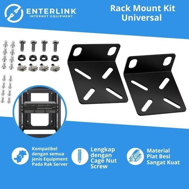 BRACKET RACKMOUNT SERVER KUPINGAN RAK MIKROTIK CISCO TPLINK VSOL H3C ENTERLINK STOK TERBATAS